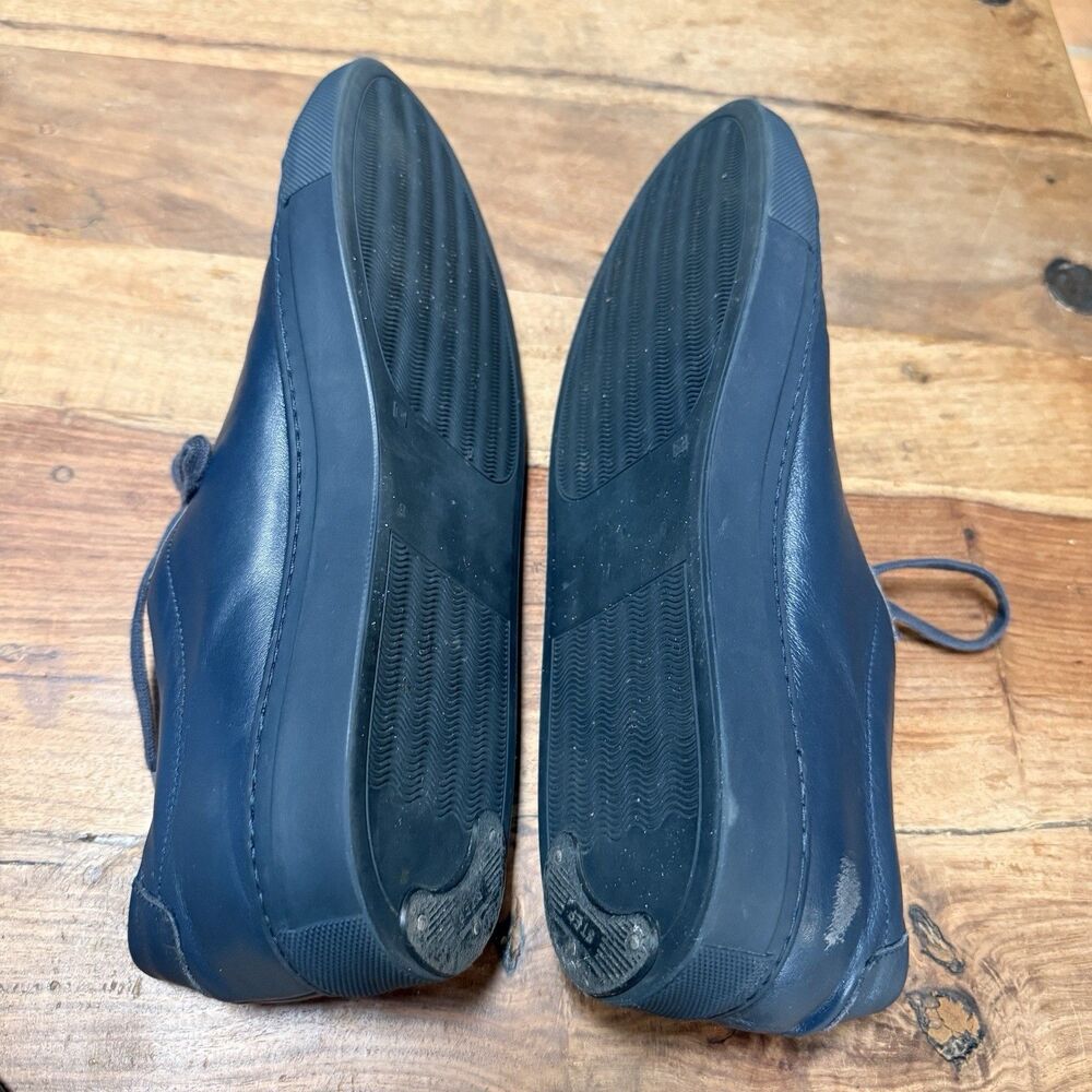 Common Projects ORIGINAL ACHILLES LOW Navy Leather Men 43 EU 10 US Made In Italy - Picture 11 of 12